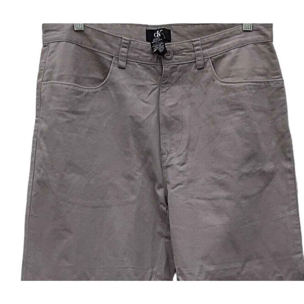 Calvin Klein Gray Pants Size 32 X 34 RN# 36543 100%‎ cotton straight leg